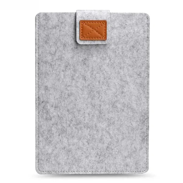 Husa pentru laptop din fetru de lana, cu inchidere Velcro si protectie groasa, compatibila cu MacBook Pro/MacBook Air 13", gri/antracit, 34 x 25 cm