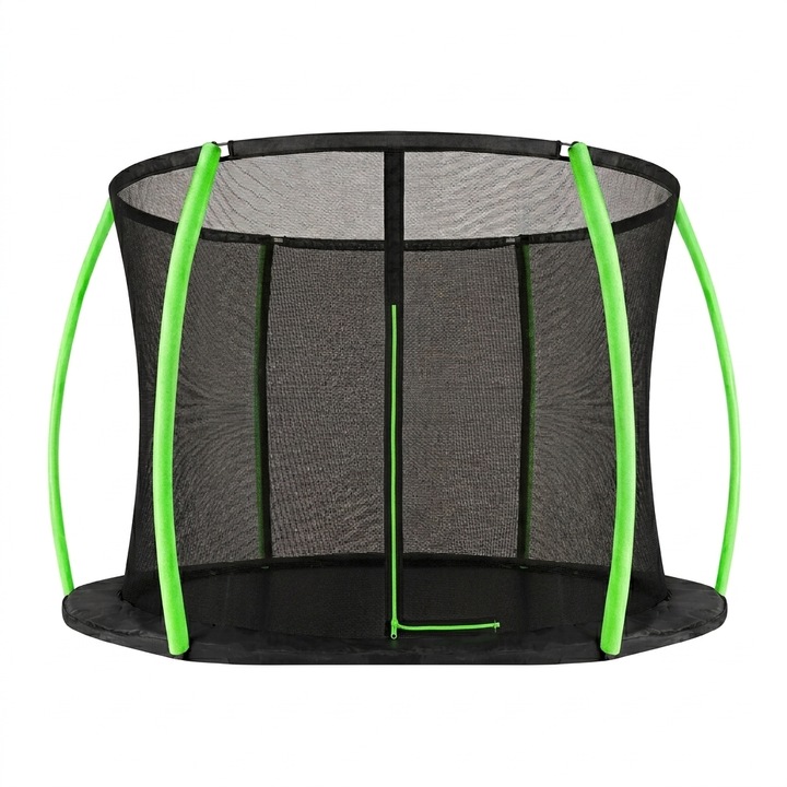 INLEA Belső védőháló 250 cm átmérőjű ULTIMATE JUMP trambulinhoz 6 rudas 165 cm magas - Világoszöld