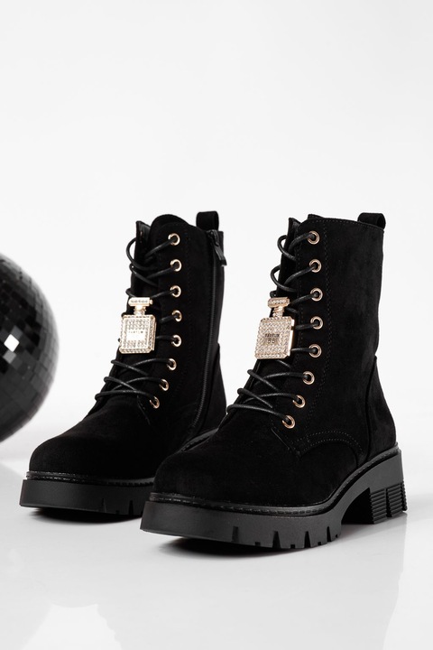 Ghete dama, OneFashionRoom, Kiara, Negru, 37 EU