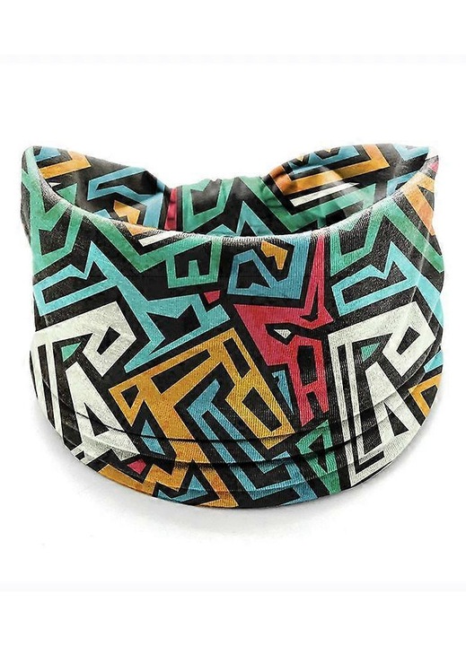 Női sport fejpánt, textil anyag, nedvszívó, 24x15cm, kék
