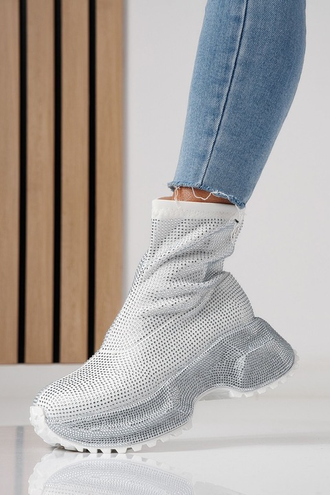 Pantofi dama, OneFashionRoom, Ines, Alb