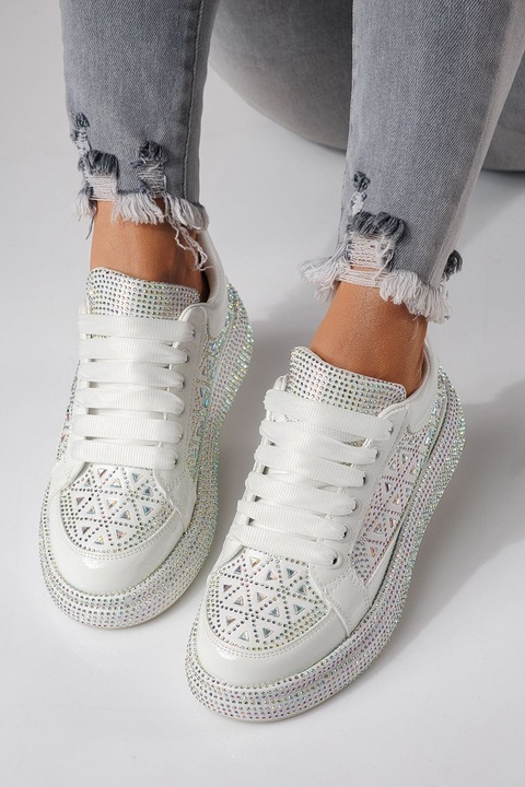Pantofi dama, OneFashionRoom, Ilinca, Alb