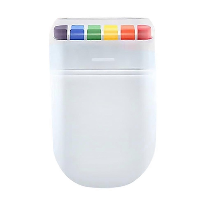 Arcszínező és testfesték 6 szivárvány színű kompakt stift, többszínű 6x3.5cm