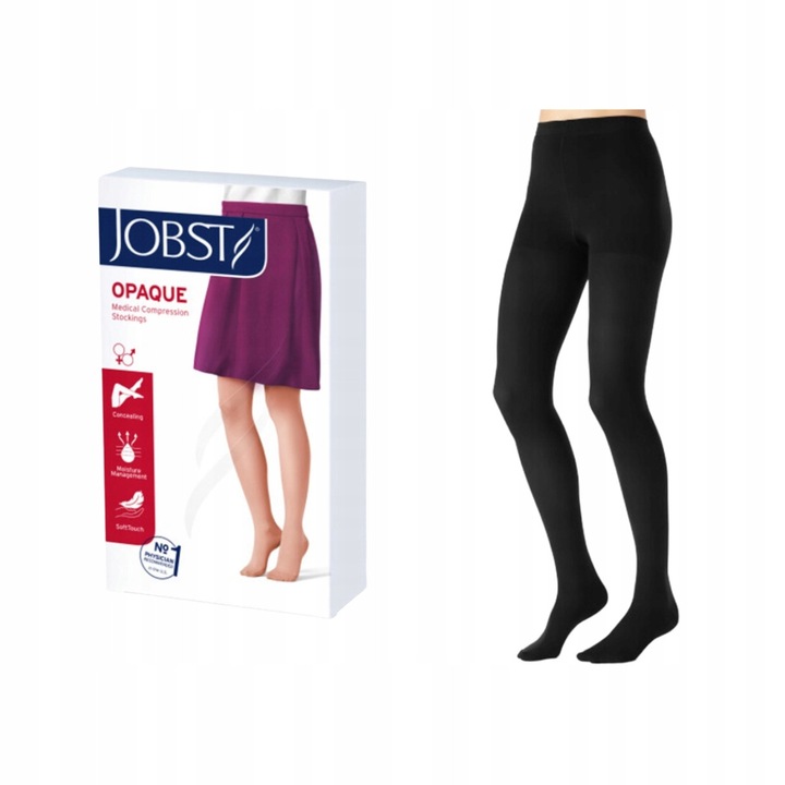 Ciorapi compresivi JOBST OPAQUE CCL1, marimea 2, negru