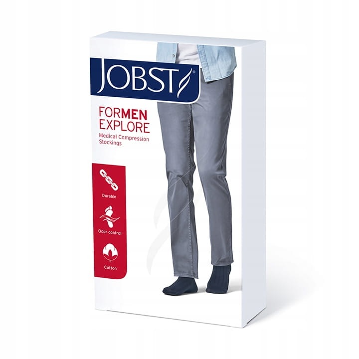Ciorapi compresivi JOBST forMEN, Clasa I, Marimea 5, Negri