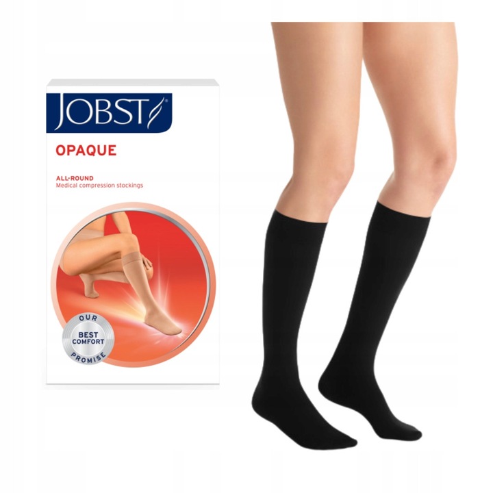Ciorapi compresivi JOBST OPAQUE CCL1, marimea 4, negru
