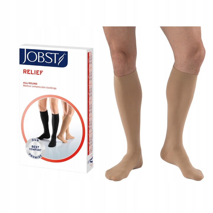 JOBST RELIEF ciorapi compresivi CCL2, M, bej, pentru varice
