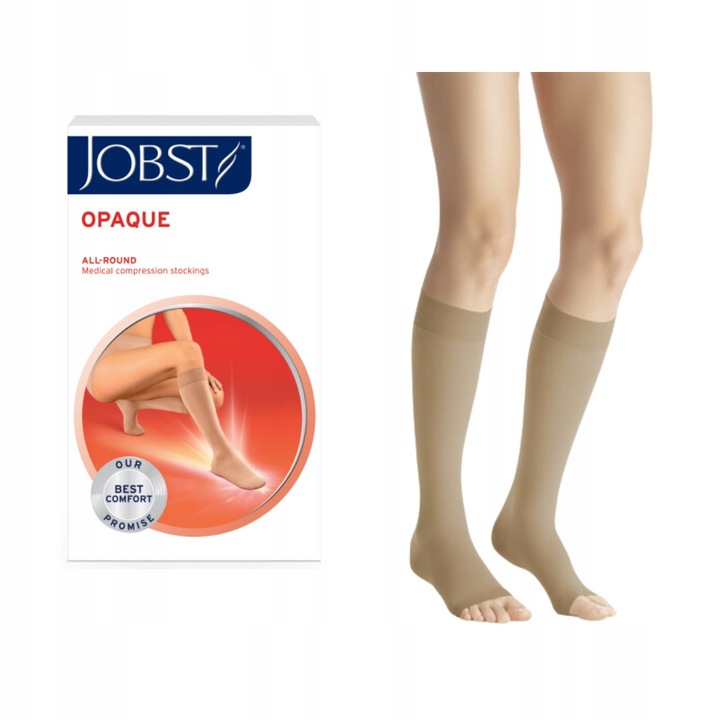 Ciorapi compresivi JOBST OPAQUE CCL1, marimea 2, deschisi la degete