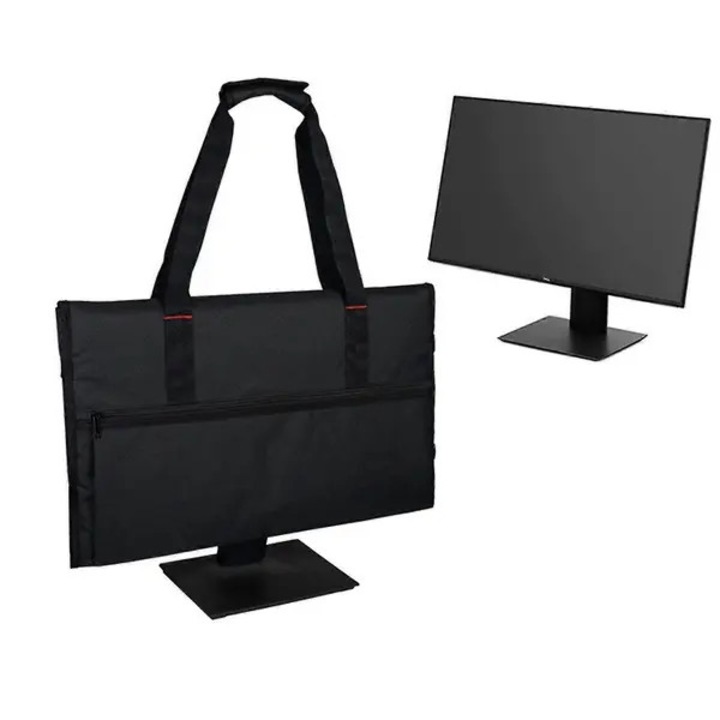 Monitor védőhuzat 24 hüvelyk, bársony bélés, fekete, 72x54cm