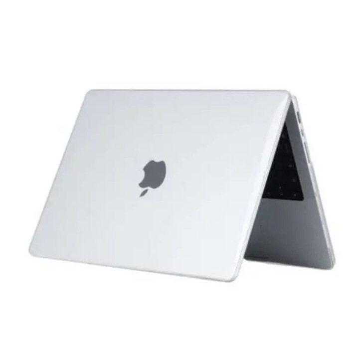 Átlátszó laptop tok 14 hüvelykes, szürke, vékony, gumilábakkal