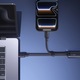 Baseus Flash 4 140W 2 az 1-ben gyorstöltő USB-C kábel, 1.5m, Fekete