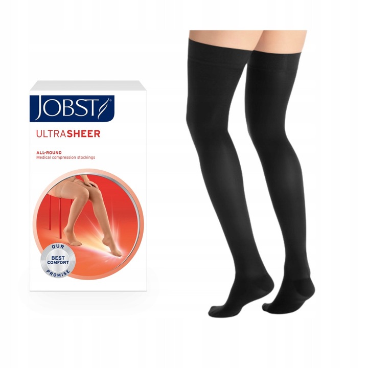 Jobst UltraSheer, ciorapi compresivi auto-sustinuti, CCL1, marimea 6
