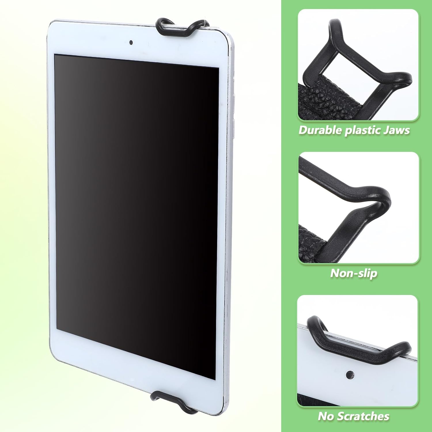 Husa tableta 6-8 inch cu banda pentru incheietura, design flexibil, piele PU, mov