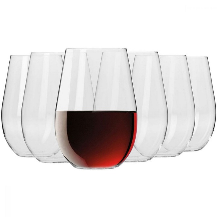 KROSNO Harmony Set 6 Pahare pentru vin rosu, 670 ml
