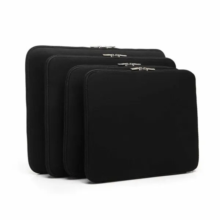 Neoprén laptop tok 15.6 inch fekete ütésálló vízálló