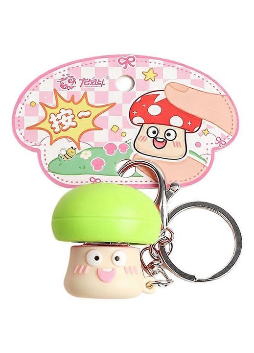 Kulcstartó fidget gomba játék műanyag 4x4cm többszínű