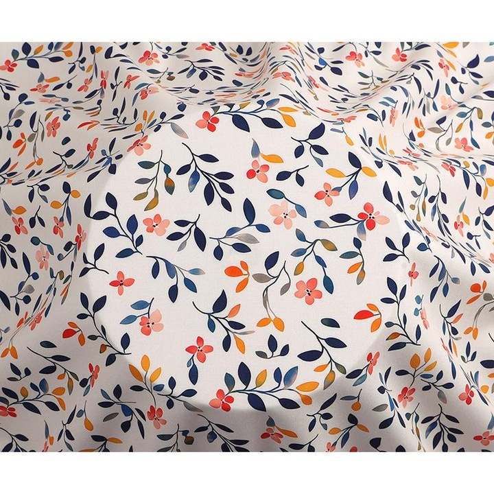 Material textil rayon, 143cm latime, moale, respirabil, multicolor, 2x143cm