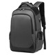 Rucsac laptop din nylon Oxford cu port USB, rezistent la apa, pentru laptop 15.6 inch, gri, 31 x 16 x 46 cm