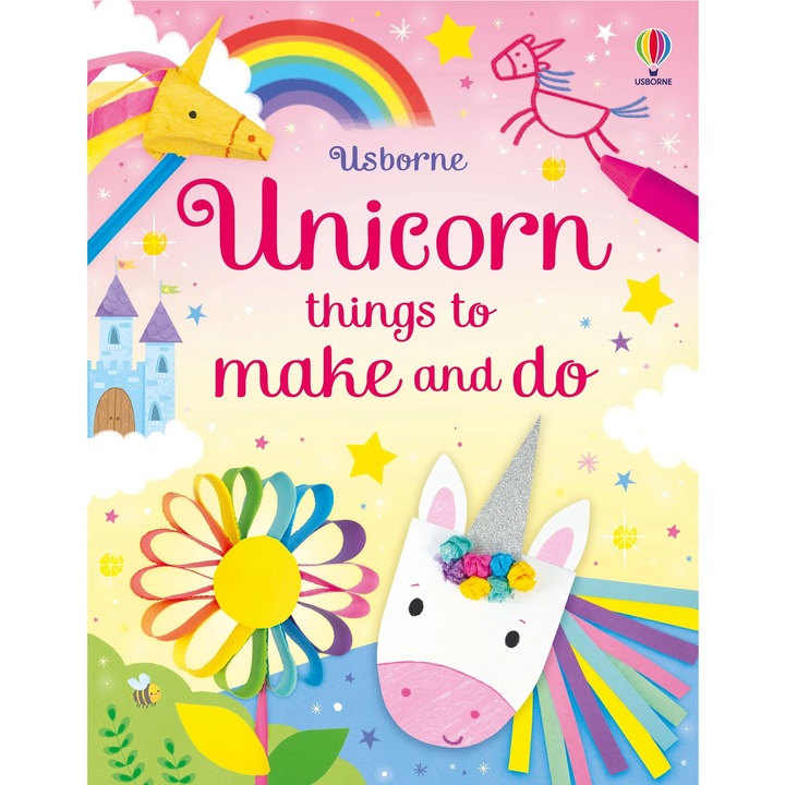 Книга с дейности Usborne, творческо преживяване, английски език, 48 страници, 305x238mm
