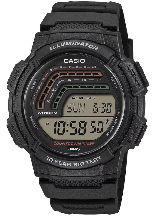 Férfi karóra Casio WS-1800H-1AVEF, Quartz, 45mm, 10ATM