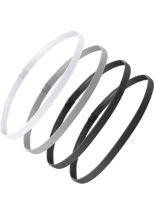 Set 4 bentite sport elastice antiderapante, multicolor, 40cm