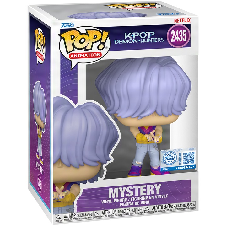 Figurina - Funko Pop! Animation - Kpop Demon Hunters - Mystery (Soda Pop), Multicolor, 10.9 cm