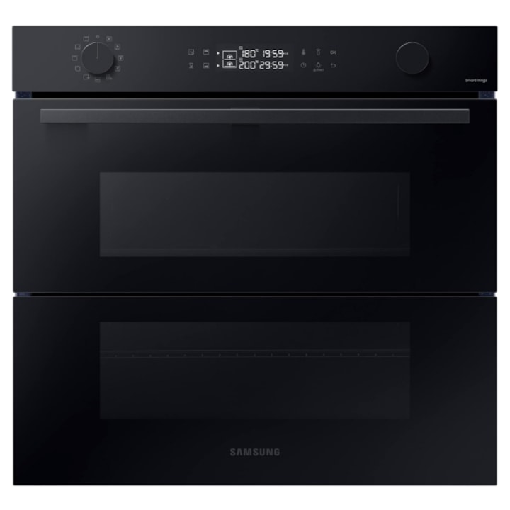Вградена фурна Samsung NV7B4535YAK/U3, Електрическа, 76 л, Клас A+, Dual Cook Flex, Dual Cook Steam™, Air Sous Vide, Air Fry, SmartThings Wi-Fi, Каталитично почистване, Черна