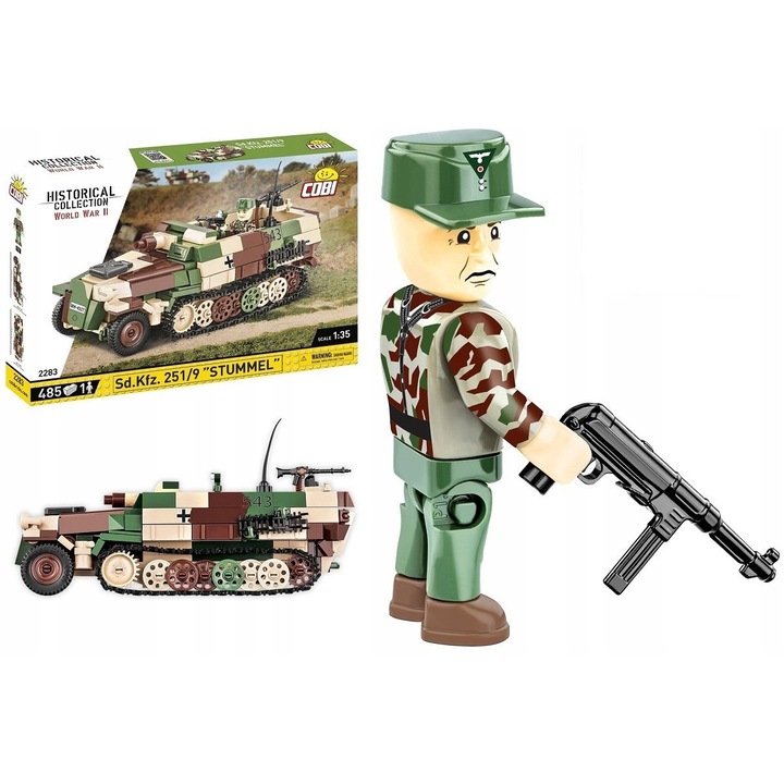 Set Constructie COBI 2283 Sd.KFZ.251/9 "Stummel" WWII