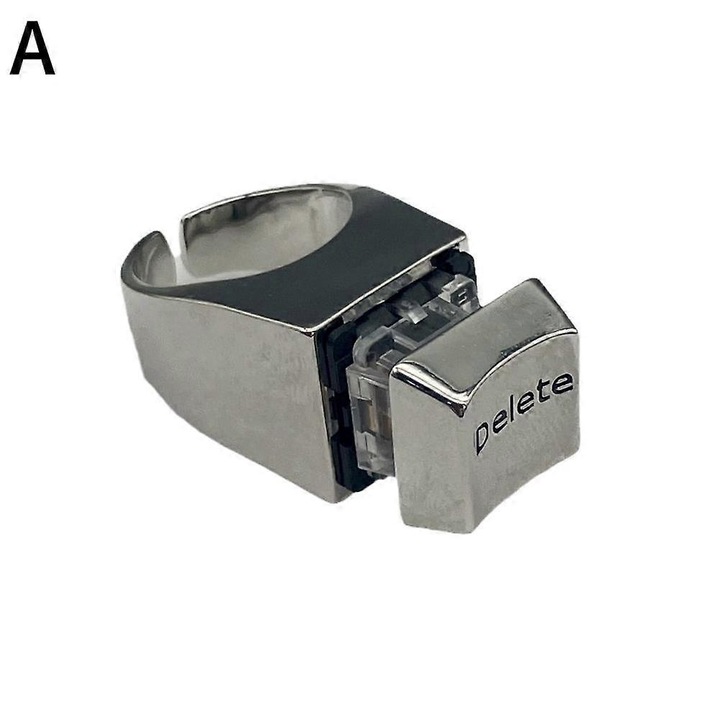 Mechanikus billentyűzet tesztelő gyűrű, fém, 3cm, matt átlátszó