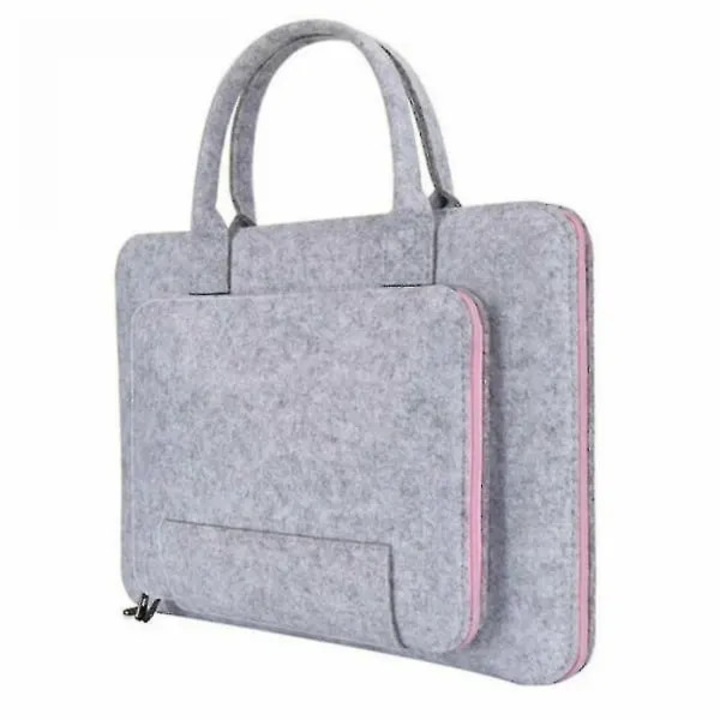Laptop tok 17.3 inch, szürke rózsaszín, 46x33cm, dupla zseb, 360°-os védelem