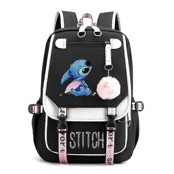 Rucsac scolar din poliester anti-furt cu port USB, compartiment pentru laptop 14 inch, rezistent la apa, multicolor