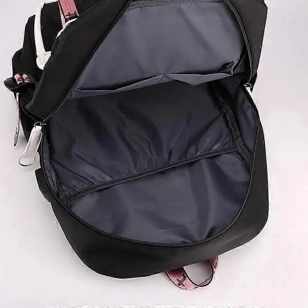 Rucsac scolar din poliester anti-furt cu port USB, compartiment pentru laptop 14 inch, rezistent la apa, multicolor