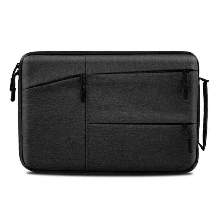Laptop tok 14.1 inch, hármas védelem, fekete, több zsebbel