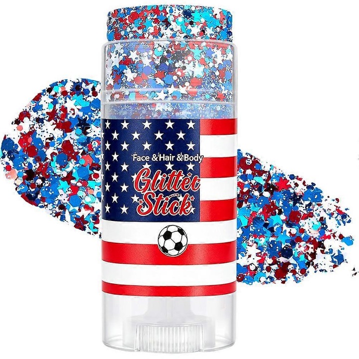 Patriotic testcsillám stift piros fehér kék 8.7x2.4x3.6cm 15g