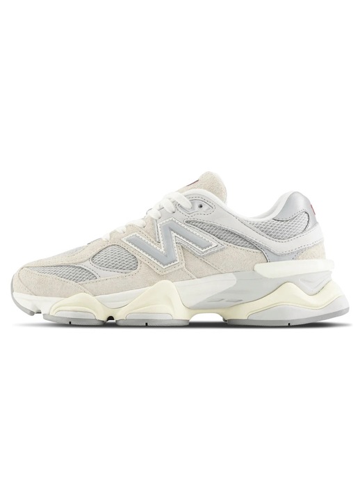 Спортни обувки, New Balance унисекс 9060, от велур и мрежа, дебела подметка, Сребристо дърво сиво, 39.5EU