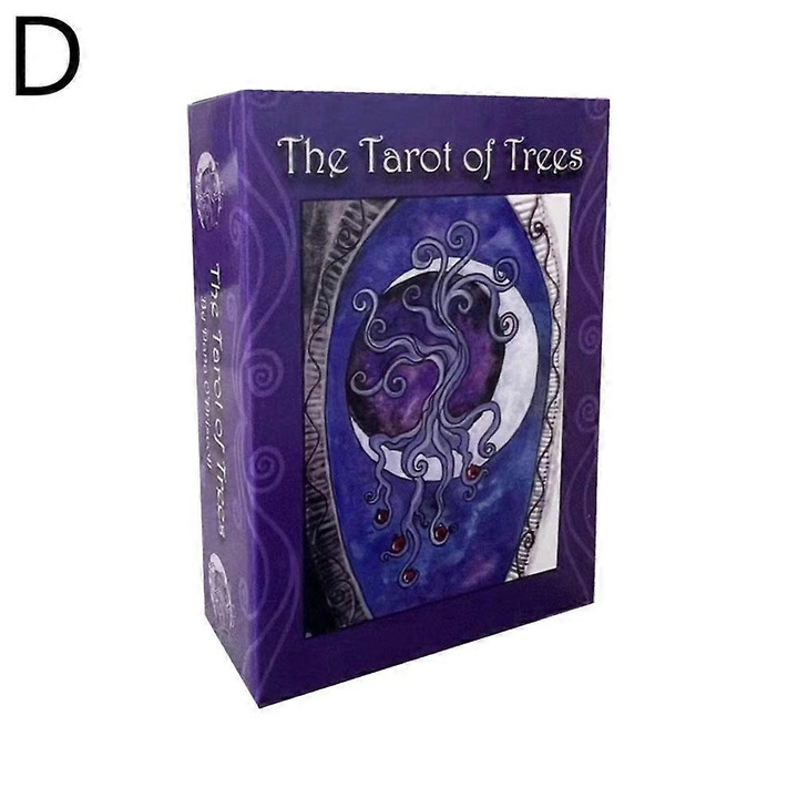 Színes Tarot kártya szett, 78 lapos, unisex, univerzális méret