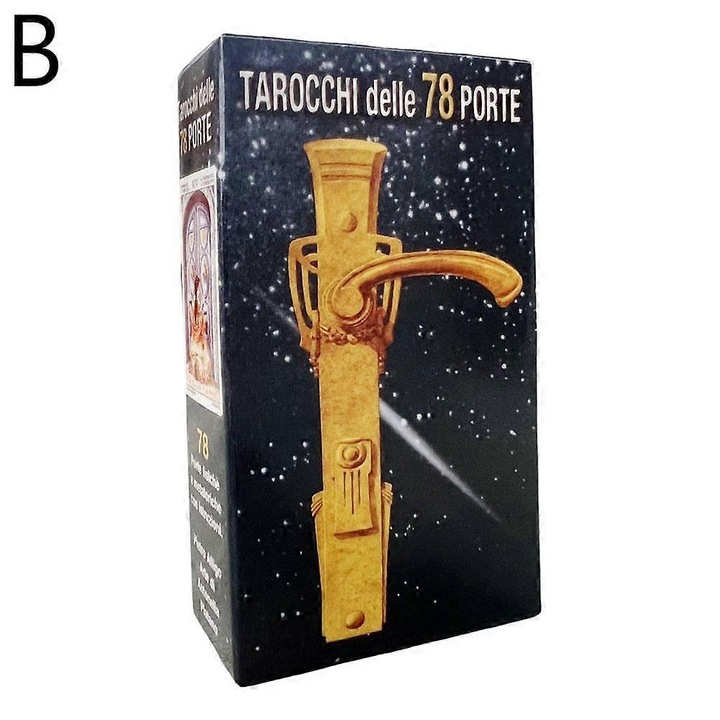 Színes Tarot kártya szett, 78 lap, egy méret, többszínű
