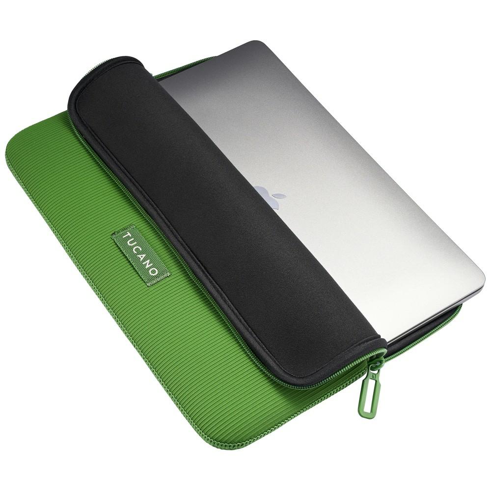 Geanta laptop Tucano Colore Sleeve verde 15.6x16 inch