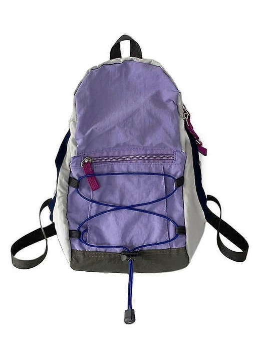 Nylon hátizsák 18x10x26cm könnyű kompakt fekete