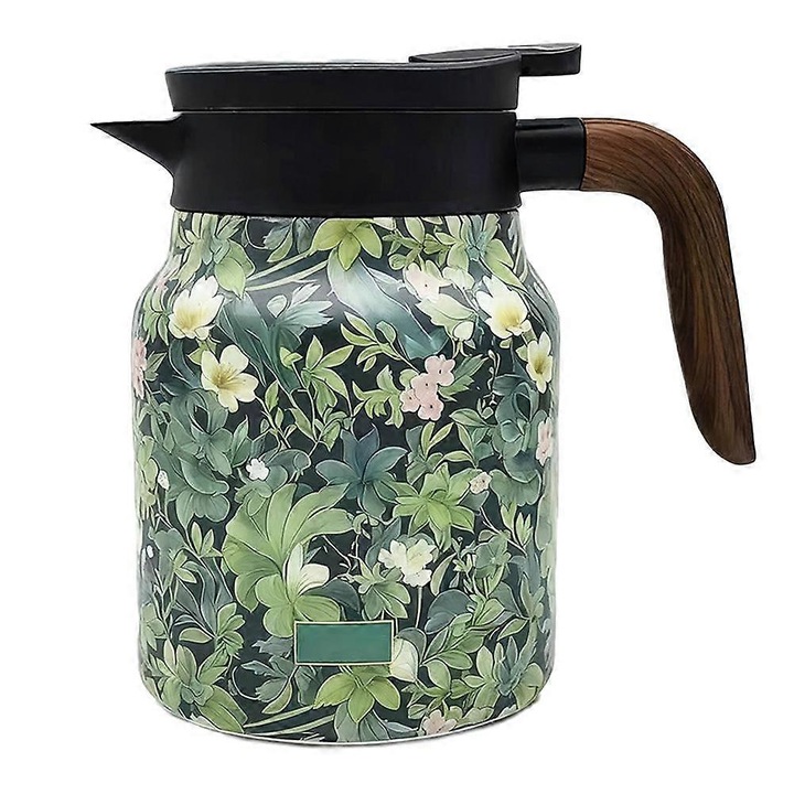 Teáskanna infúzióval, 1000ml, inox, vintage virágmintás