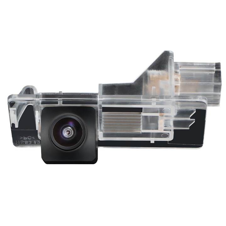 Tolatókamera Renault Clio 3 Clio 4 Fluence 2009-2018 dedikált, MaxTech® ULTRA DYNAMIC, OEM rendszámtábla lámpa tartó, Fisheye AHD 1080P/CVBS, 155 fokos látószög, RCA, Utángyártott navigációkhoz
