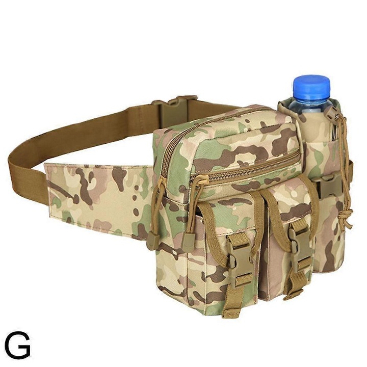 Sporttáska, vízálló nylon, lopásgátló zseb, 20L, fekete