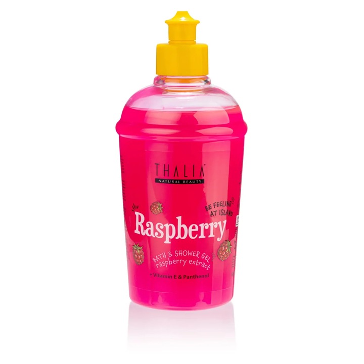 Tusfürdő málna kivonattal + E-vitamin és panthenol, Be Feeling at Island, Thalia, 400 ml