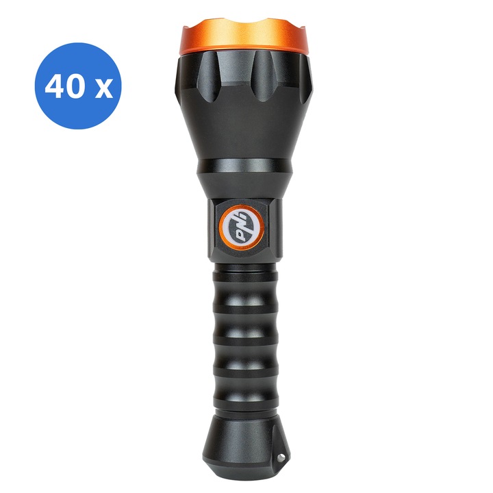 Doboz 40 darab PNI Adventure F550 Crystal LED zseblámpával, 10W, alumínium, 2500lm, akár 700m, IPX6, 4000mAh akkumulátor mellékelve, USB Type-C töltés