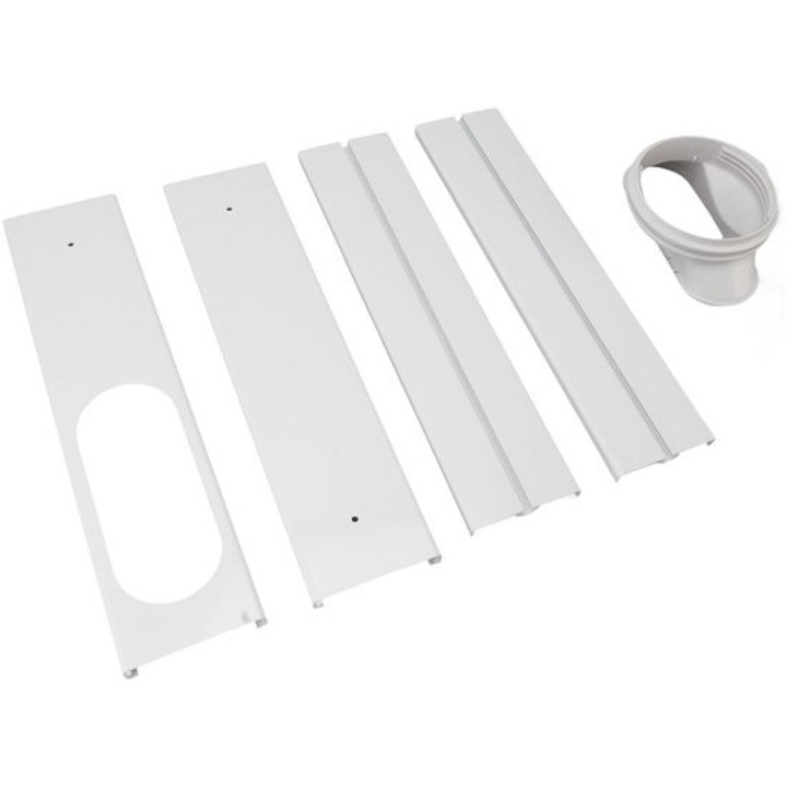 Kit universal etansare ferestre, panouri PVC, reglabil, portabil, 45.3x15x9.4cm