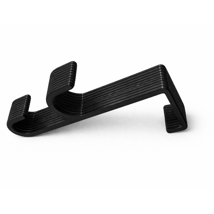 Set 3 carlige negre pentru usa 3,5cm fara gaurire numioo