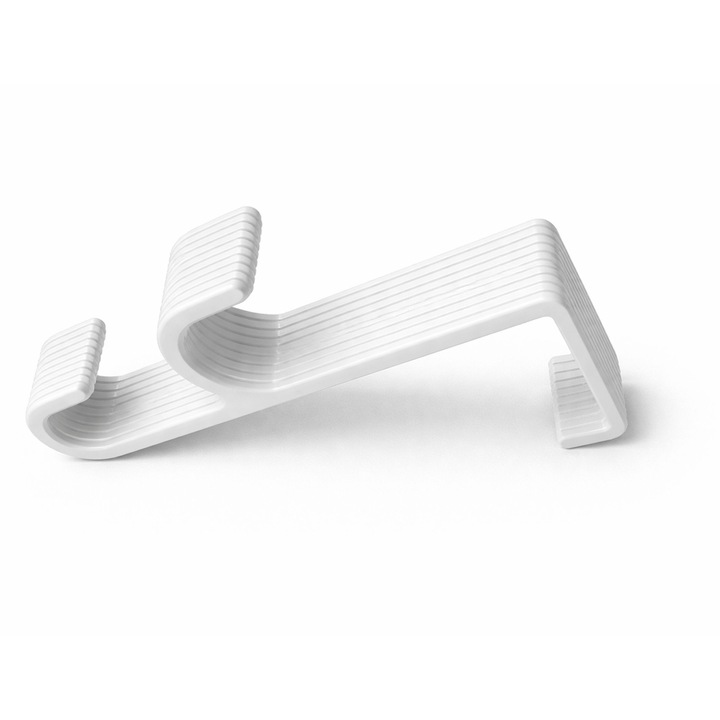 Set 3 umerase albe pentru usi, fara gaurire, 3.5cm latime