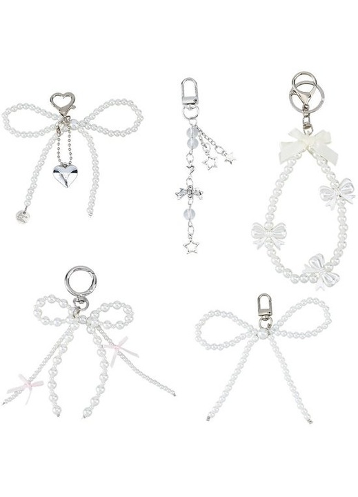 Set brelocuri fundita perla multicolor 10x7x2cm 50g