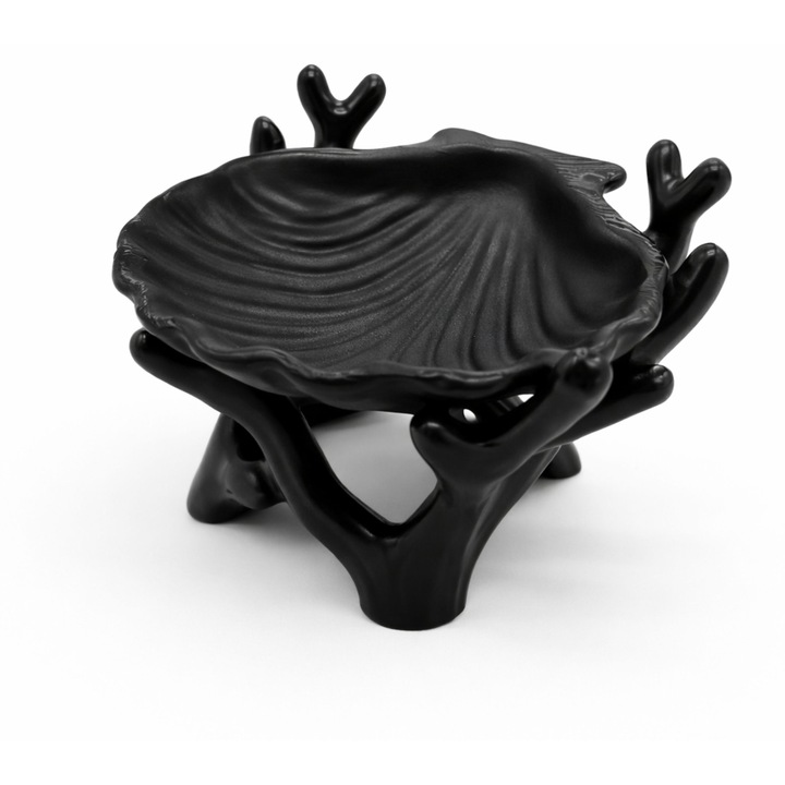 Tava decorativa numioo scoica neagra 25x15cm organizer