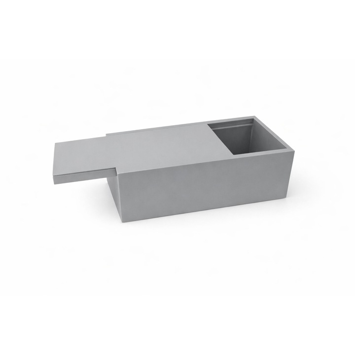 Numioo szürke rendszerező doboz csúszó fedéllel tároláshoz 20x15x7cm